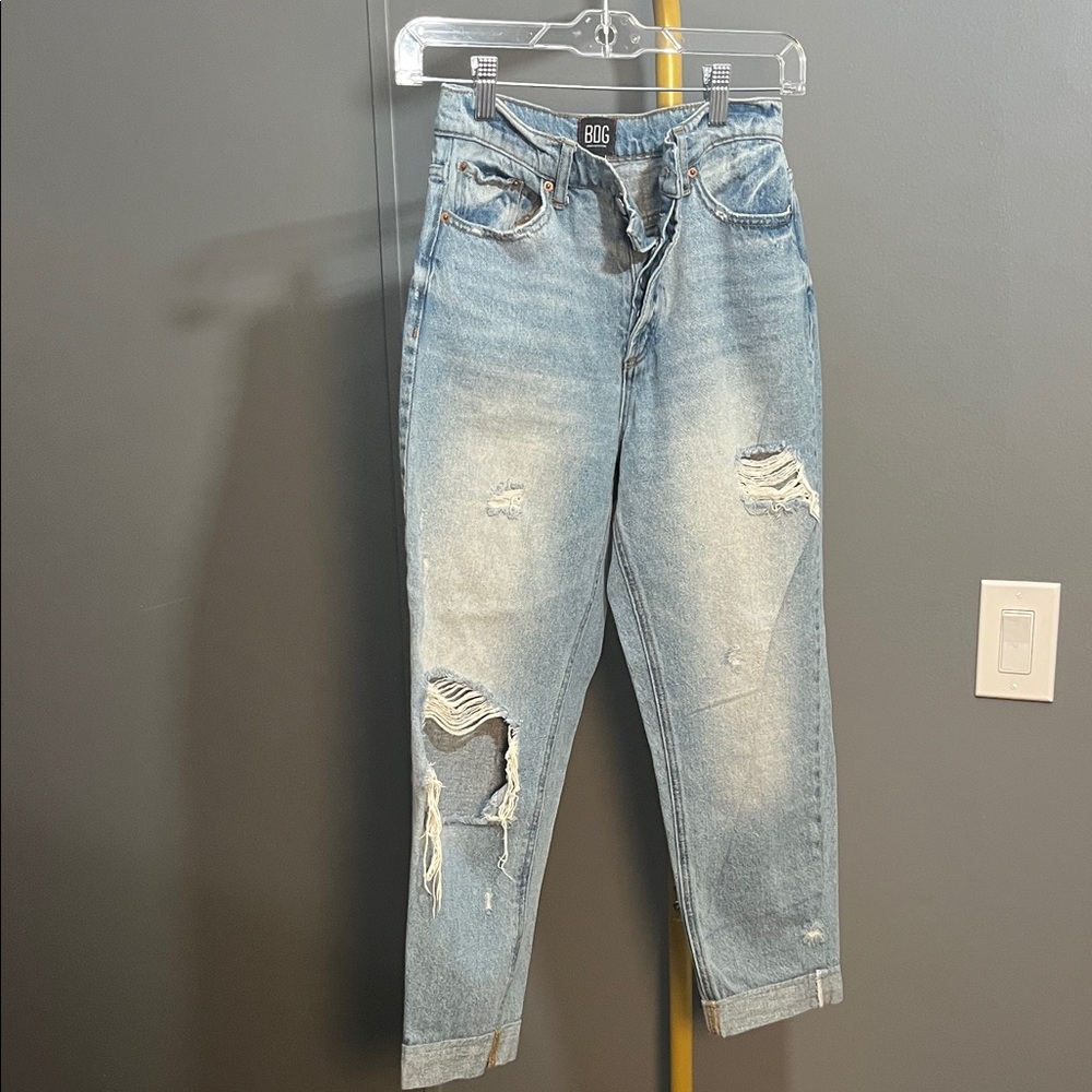 BDG Light Blue Distressed Boyfriend Jeans